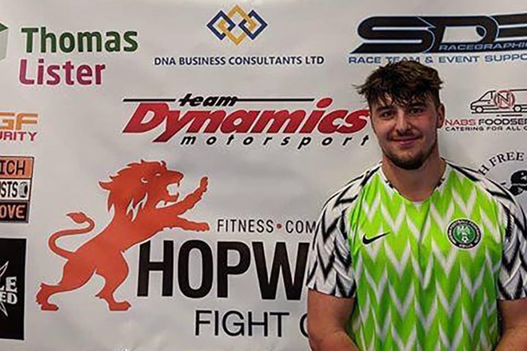 tgf security sponsor team uk at hopwood fight centre